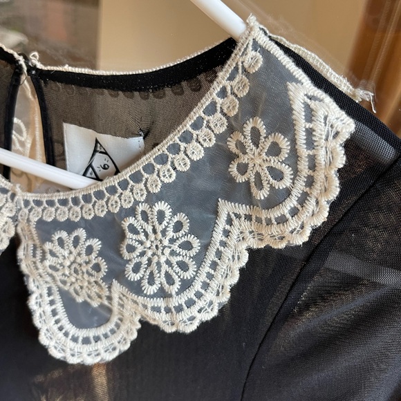 UNIF Wednesday Addams Dress - Size M - New - Picture 9 of 10